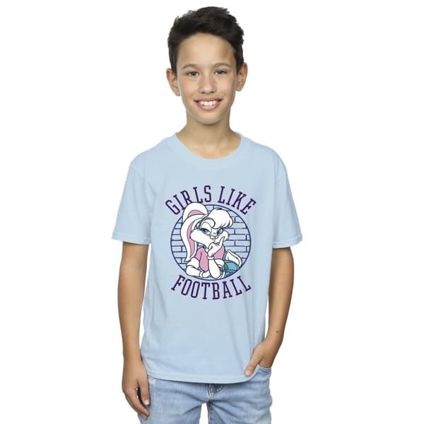 Looney Tunes Boys Lola Bunny Girls Like Football - T-shirt för pojkar