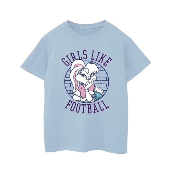 Looney Tunes Boys Lola Bunny Girls Like Football - T-shirt för pojkar