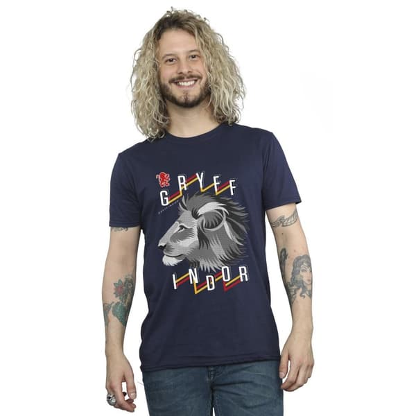 Harry Potter Mens Gryffindor Lion Icon T-Shirt