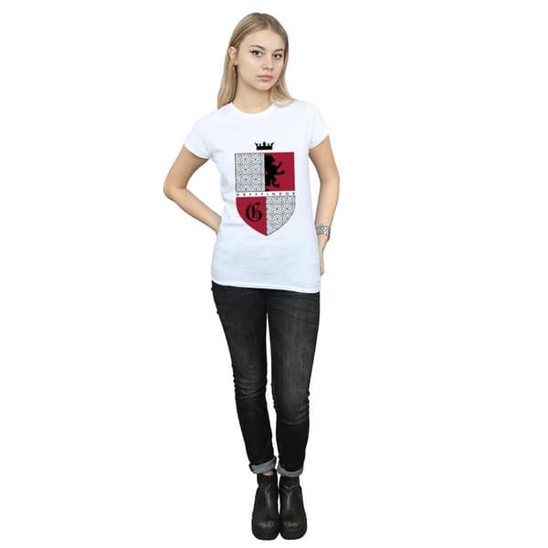 Harry Potter Womens/Ladies Gryffindor Shield Cotton T-Shirt