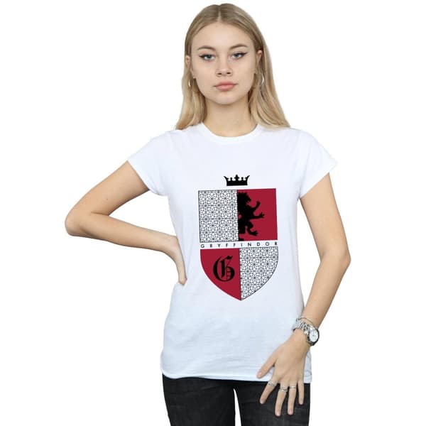 Harry Potter Womens/Ladies Gryffindor Shield Cotton T-Shirt
