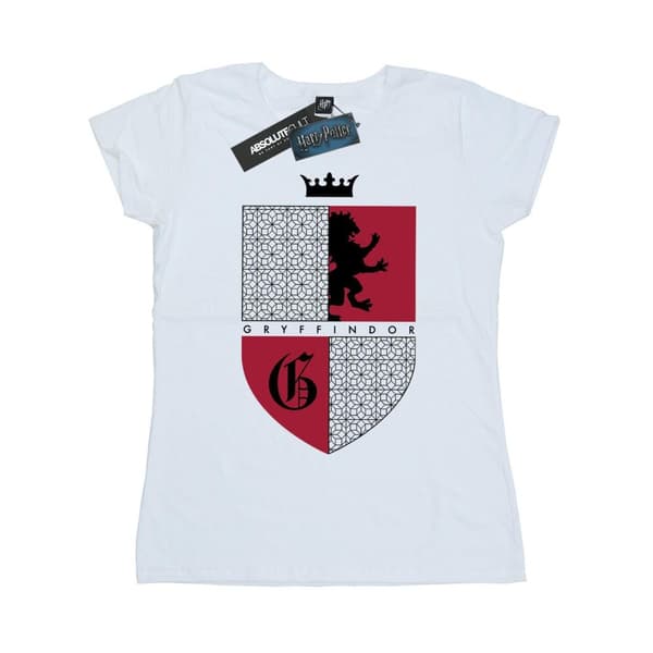 Harry Potter Womens/Ladies Gryffindor Shield Cotton T-Shirt