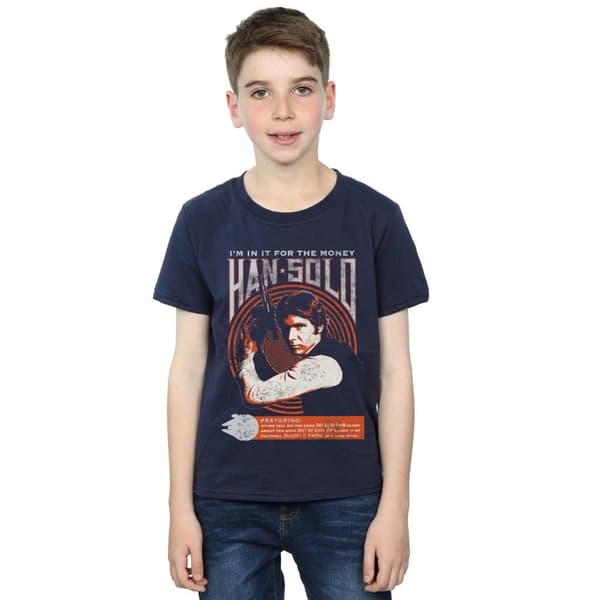 Star Wars Boys Han Solo Rock Poster T-Shirt