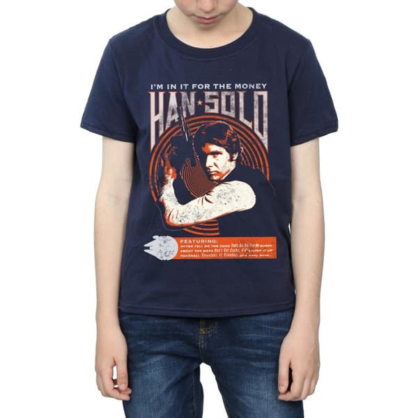 Star Wars Boys Han Solo Rock Poster T-Shirt