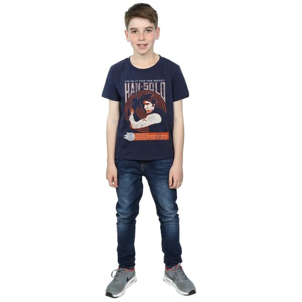Star Wars Boys Han Solo Rock Poster T-Shirt