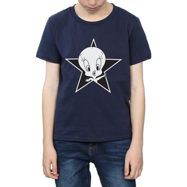 Looney Tunes Tweety Pie Mono Star T-shirt för pojkar
