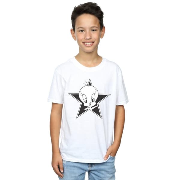 Looney Tunes Tweety Pie Mono Star T-shirt för pojkar