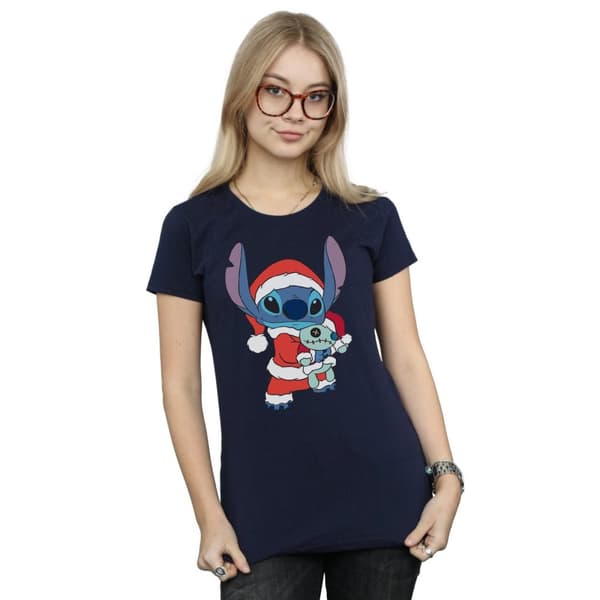 Disney Dam/Tjej Lilo And Stitch Stitch Christmas - T-shirt i bomull