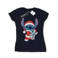 Miniatyrbilde 1 av 3: Disney Womens/Ladies Lilo And Stitch Stitch Christmas Cotton T-Shirt