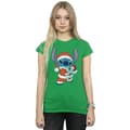 Miniatyrbilde 2 av 3: Disney Womens/Ladies Lilo And Stitch Stitch Christmas Cotton T-Shirt