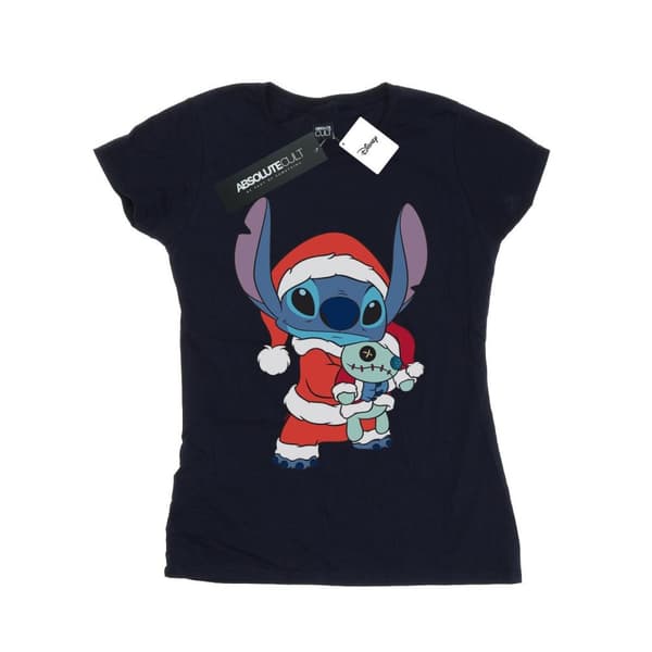Disney Womens/Ladies Lilo And Stitch Stitch Christmas Cotton T-Shirt