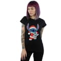 Miniatyrbilde 2 av 3: Disney Womens/Ladies Lilo And Stitch Stitch Christmas Cotton T-Shirt
