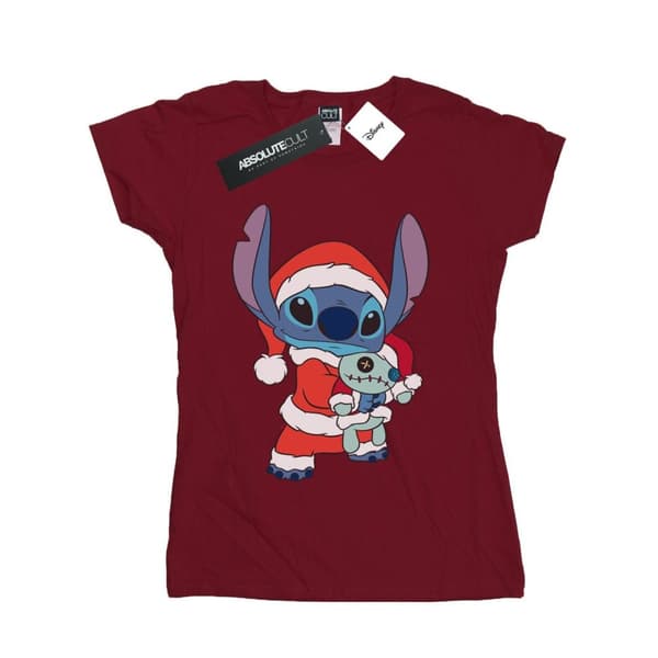 Disney Womens/Ladies Lilo And Stitch Stitch Christmas Cotton T-Shirt