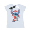 Miniatyrbilde 1 av 3: Disney Womens/Ladies Lilo And Stitch Stitch Christmas Cotton T-Shirt
