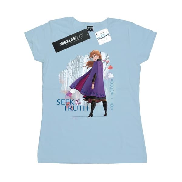 Disney Womens/Ladies Frozen 2 Anna Seek The Truth Cotton T-Shirt