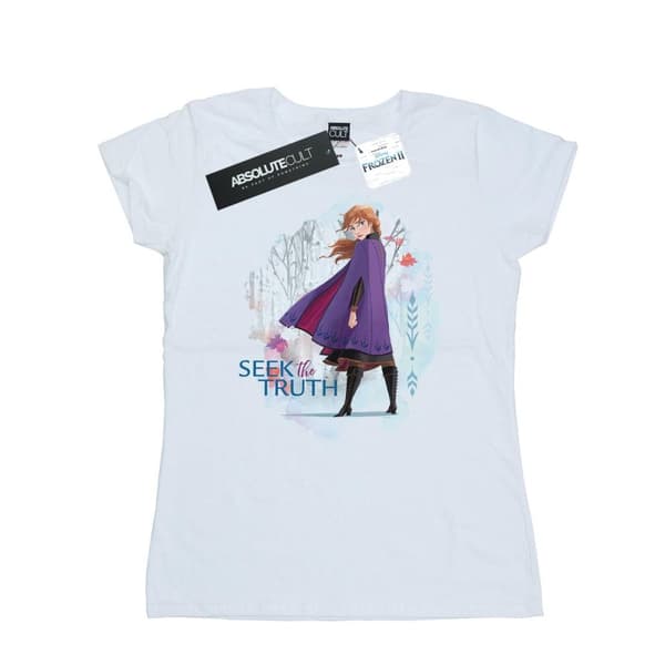 Disney Womens/Ladies Frozen 2 Anna Seek The Truth Cotton T-Shirt