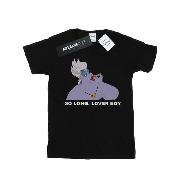 Disney Dam/Tjej Den lilla sjöjungfrun Ursula So Long Boyfriend T-shirt i bomull Black M
