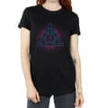Miniatyrbilde 3 av 5: Harry Potter Womens/Ladies Neon Deathly Hallows Cotton Boyfriend T-Shirt