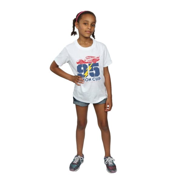 Disney Cars Piston Cup 95 T-shirt i bomull för flickor