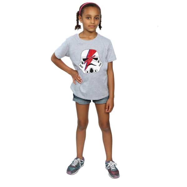 Star Wars Stormtrooper Glam Lightning Bolt bomulls-T-shirt för flickor