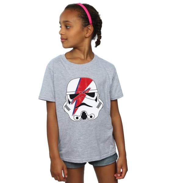 Star Wars Stormtrooper Glam Lightning Bolt bomulls-T-shirt för flickor