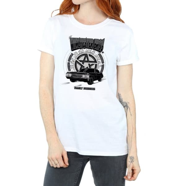 Supernatural Womens/Ladies Winchester Bros Cotton Boyfriend T-Shirt