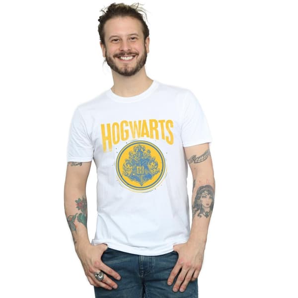 Harry Potter Mens Hogwarts Circle Crest T-Shirt