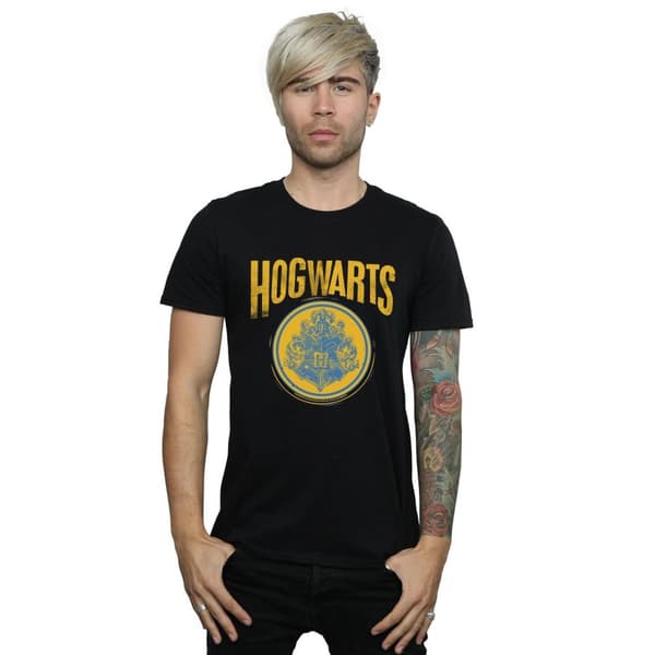 Harry Potter Mens Hogwarts Circle Crest T-Shirt