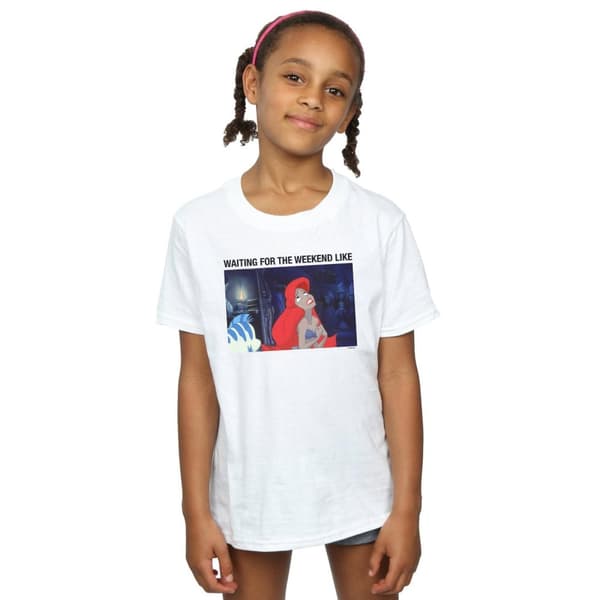 Disney Den lilla sjöjungfrun - Waiting For The Weekend - T-shirt i bomull för flickor