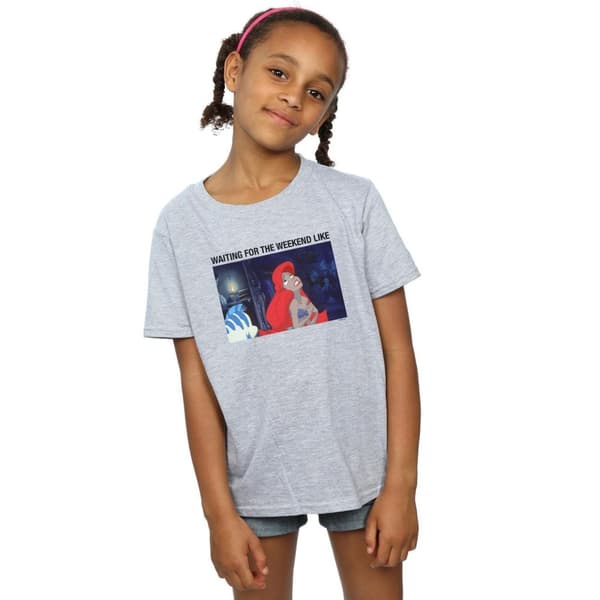 Disney Den lilla sjöjungfrun - Waiting For The Weekend - T-shirt i bomull för flickor