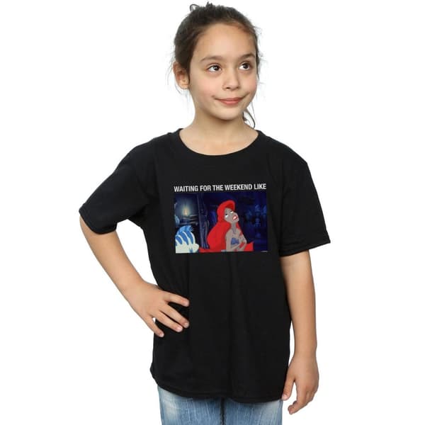 Disney Den lilla sjöjungfrun - Waiting For The Weekend - T-shirt i bomull för flickor