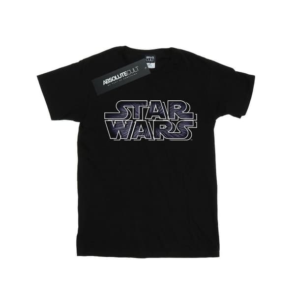 Star Wars Girls Hyperspace Logo Cotton T-Shirt Black 5-6 Years