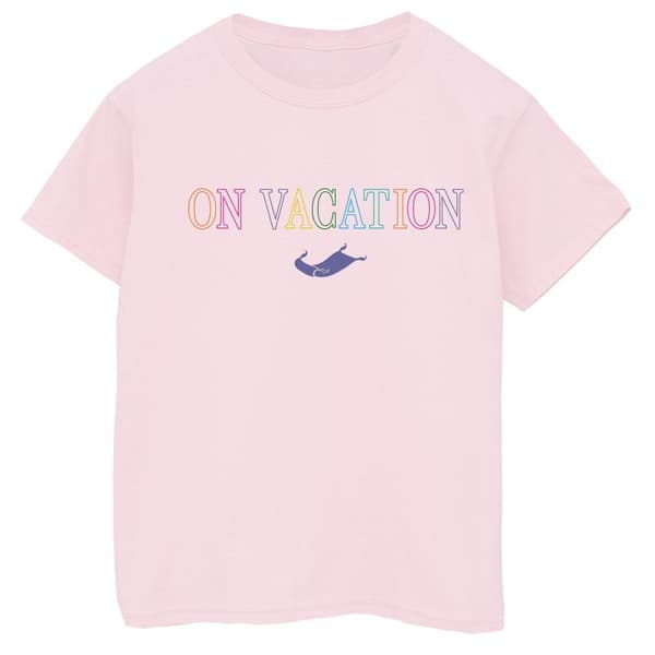 Disney T-shirt i bomull för flickor - Aladdin på semester