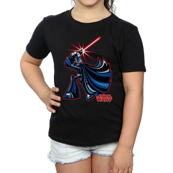 Star Wars T-shirt i bomull med Darth Vader-karaktär för flickor