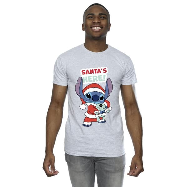 Disney Lilo & Stitch Santa´s Here T-shirt för herrar