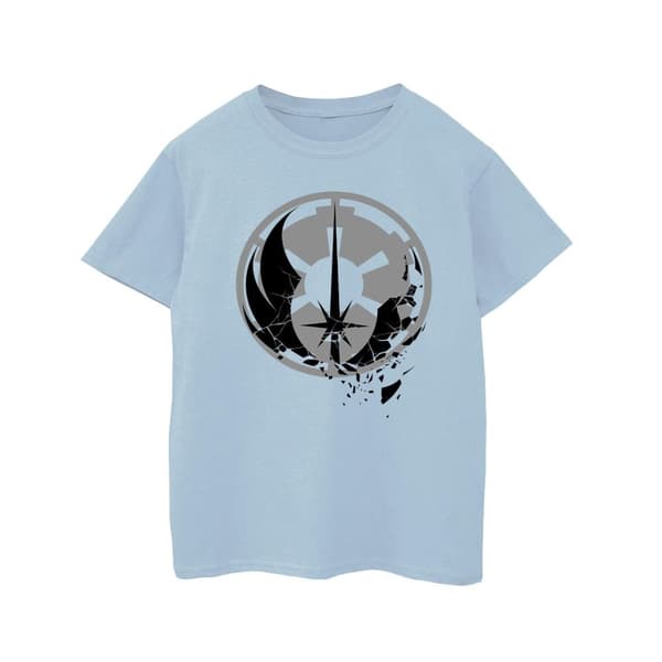 Star Wars Girls Obi-Wan Kenobi Fractured Logos Cotton T-Shirt