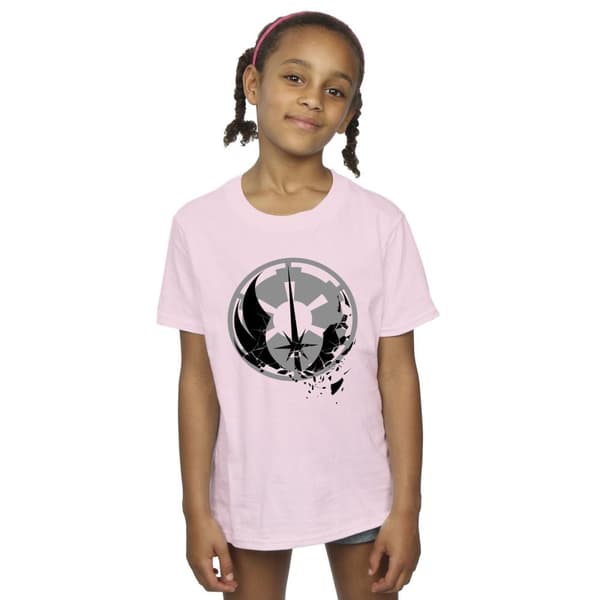 Star Wars Girls Obi-Wan Kenobi Fractured Logos Cotton T-Shirt