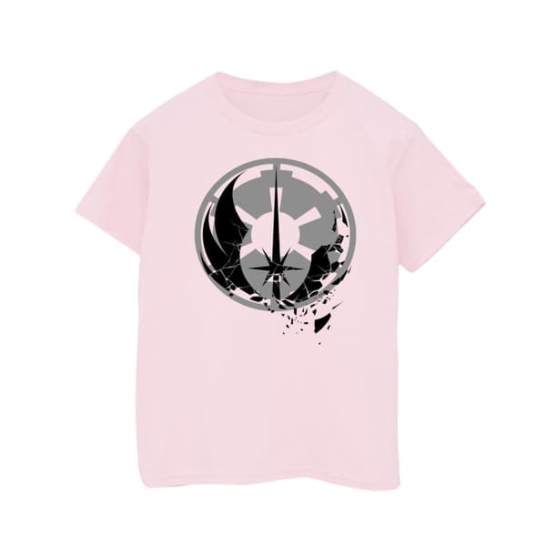 Star Wars Girls Obi-Wan Kenobi Fractured Logos Cotton T-Shirt