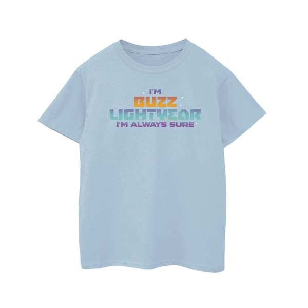Disney Girls Lightyear Always Sure Text Cotton T-Shirt