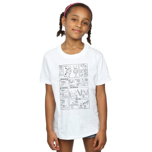 Looney Tunes Girls Bugs Bunny Construction Cotton T-Shirt