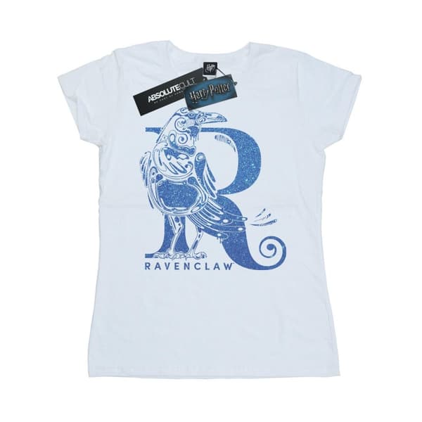 Harry Potter Womens/Ladies Ravenclaw Glitter Cotton T-Shirt