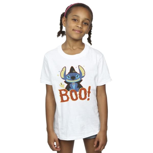 Disney Lilo & Stitch Boo! bomulls-T-shirt för flickor