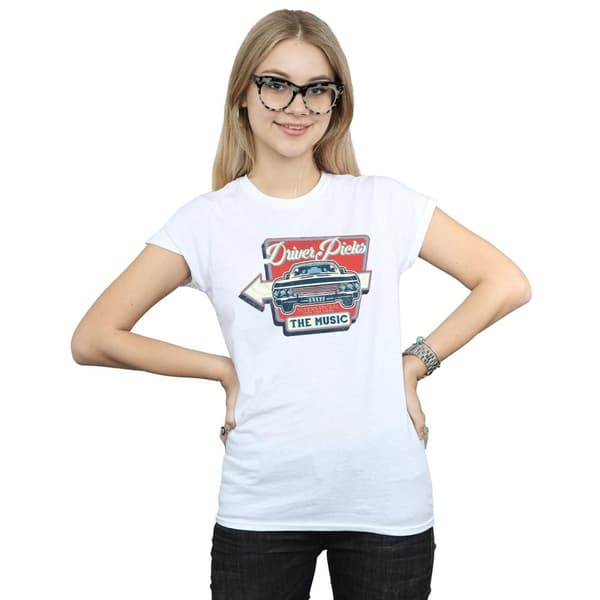 Supernatural Womens/Ladies Driver Picks The Music Cotton T-Shirt