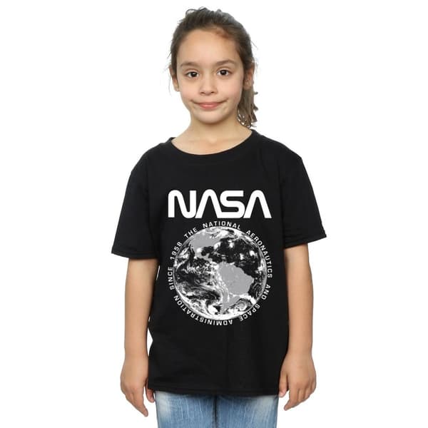 NASA Girls Planet Earth Cotton T-Shirt