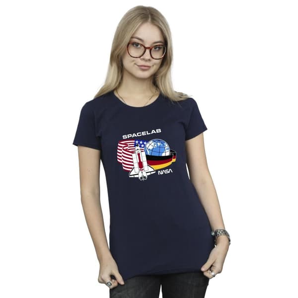 NASA T-shirt i bomull från Space Lab - dam/dam