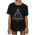 Miniatyrbillede 3 af 5: Harry Potter Girls Deathly Hallows Symbol Cotton T-Shirt