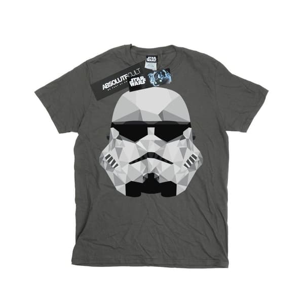 Star Wars Boys Stormtrooper Geometric Helmet T-Shirt