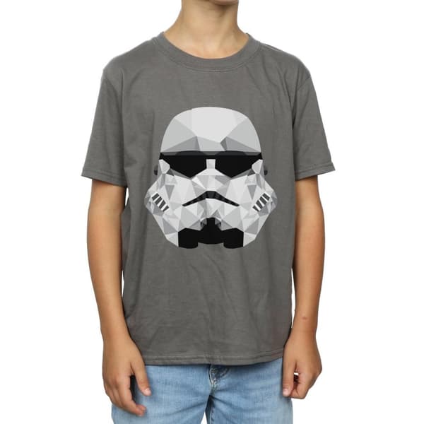 Star Wars Boys Stormtrooper Geometric Helmet T-Shirt