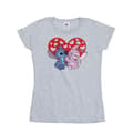 Miniatyrbilde 1 av 2: Disney Womens/Ladies Lilo & Stitch Hearts Cotton T-Shirt