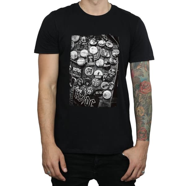 AC/DC Mens Badges Collection T-Shirt